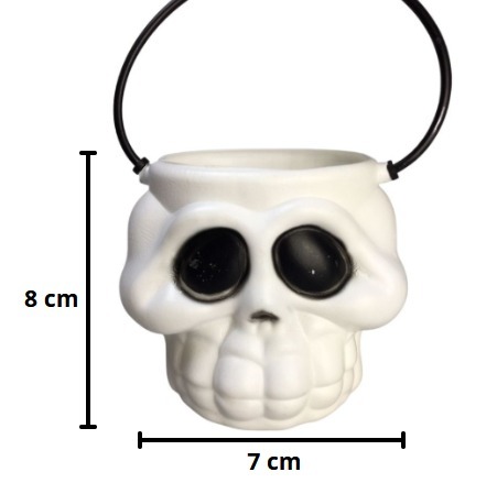 CAVEIRA BRANCA 9CM
